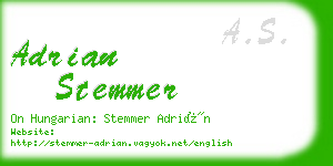 adrian stemmer business card